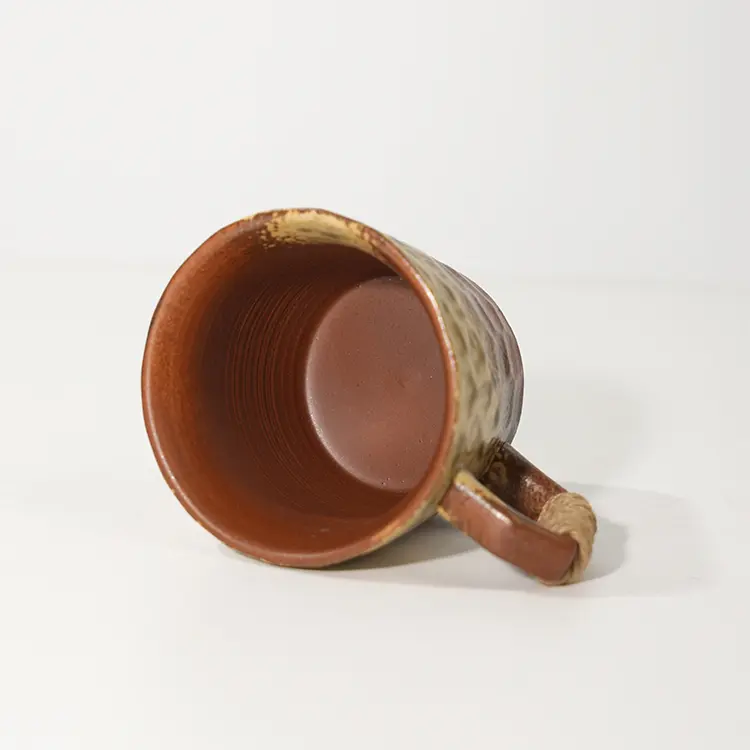 Wholesale Coffee Cups Creative Tea Japanese Coarse Pottery Clay Ceramic Retro Cup Mug Home Cross-border Gifts  (3).jpg