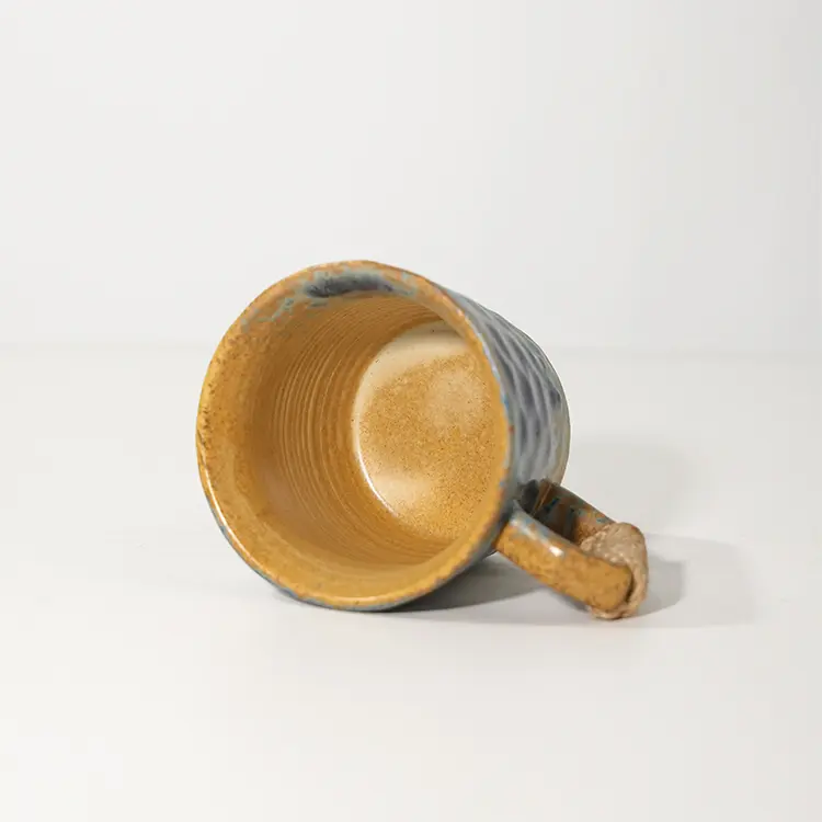 Wholesale Coffee Cups Creative Tea Japanese Coarse Pottery Clay Ceramic Retro Cup Mug Home Cross-border Gifts