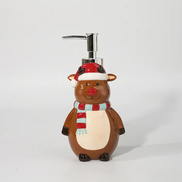 Artisan Craft Hand-Painted Ceramic Lotion Dispenser - Elegance in Every Detail (6)